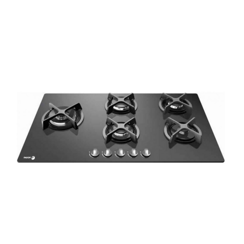 Fagor Gas Built In Hob Burner Cm Black Glass Cast Iron Cfi Glsta