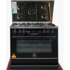 Unionaire Control Smart Gas Cooker 5 Burners Cast iron 60*90 cm with Fan Stainless C69SS-GC-511-ICS2F-IS-2W-AL