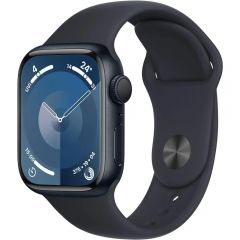 Apple Watch Series 9 GPS 45mm Midnight Aluminium Case with Midnight Sport Band S/M MR993QA/A