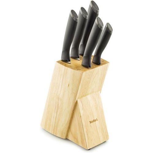 Tefal Comfort Knife Set with Wooden Storge Block T-K221S644