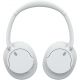 SONY Noise Cancelling Wireless Headphones Bluetooth Over The Ear Headset With Mic For Phone,Call White WH-CH720N/W
