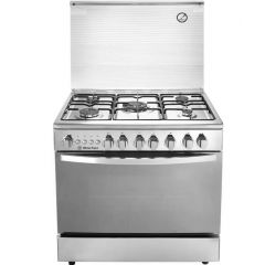 White Point Free Standing Gas Cooker 5 Burners Stainless Steel 80*60 Cm WPGC8060XAN