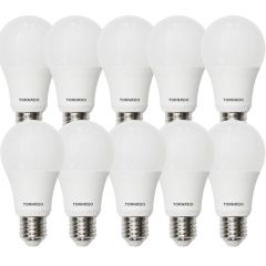 TORNADO Daylight Bulb LED Lamp 9 Watt Set 10 Pieces White Light BW-D09L