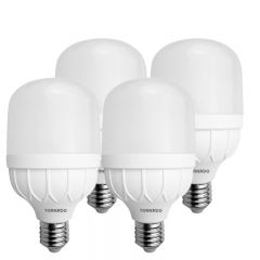 TORNADO Daylight Bulb LED Lamp 50 Watt Set 4 Pieces White Light BR-D50H
