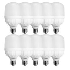 TORNADO Daylight Bulb LED Lamp 20 Watt Set 10 Pieces White Light BR-D20H