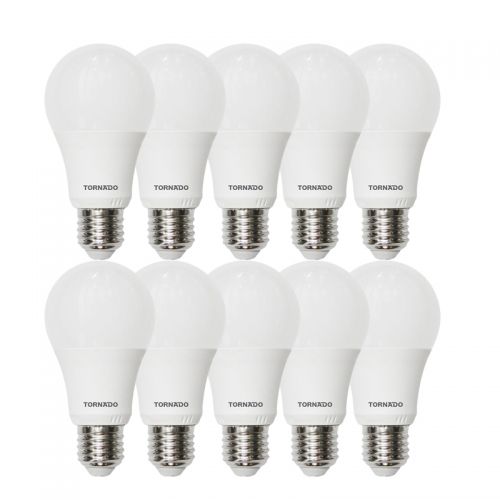 TORNADO Warm Light Bulb LED Lamp 7 Watt Yellow Light Set 10 Pieces BW-W07L