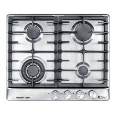 Unionaire iCook Built In Hob 4 Burners Gas 60 cm Stainless BH5060S-8-IS-OS