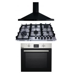 Purity Hood 90 cm and Gas Hob 90 cm and Electric Oven 60 cm OPT60EED