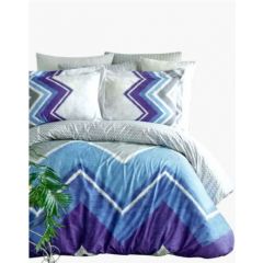 Family Bed Flat Bed Sheet Cotton Touch 4 Pieces Multi Color CT_137