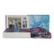 Family Bed Flat Bed Sheet Cotton Touch 4 Pieces Multi Color CT_158