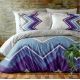 Family Bed Flat Bed Sheet Cotton Touch 4 Pieces Multi Color CT_162
