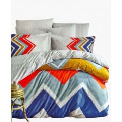 Family Bed Flat Bed Sheet Cotton Touch 4 Pieces Multi Color CT_163