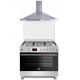Purity Free Standing Gas Cooker 60*90 cm and Chimney Hood pyramidal 90cm 750m3/h FRGG9050