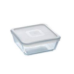 Pyrex Cook & Freeze Glass Square Dish with Plastic Lid 15x15cm 050522218