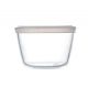 Pyrex Cook & Freeze Glass Round Dish with Plastic Lid 12cm 0.6 L 050521152