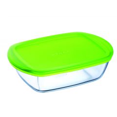Pyrex Glass Casserole Baking Dish Heat-Resistant Cook & Store with lid 28*20*8 cm 050510216