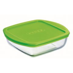 Pyrex Glass Casserole baking Dish Heat-Resistant Cook & Store with lid 25 x 22 x 7 cm 050510212