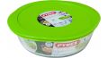 Pyrex Cook & Store Glass Round Dish high Resistance with lid 26x23x8 cm 2,2L 050510208