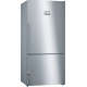 BOSCH Free-Standing Fridge-Freezer with freezer at Bottom NoFrost 631 L and Meat Grinder 1800 Watt KGN86CI3E8