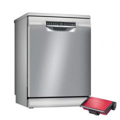 Bosch Free Standing Dishwasher 13 Set 60 cm Digital and Electric Grill 2000 Watt SMS4EMI60V