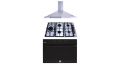 Purity Chimney Hood Pyramidal 90cm 750m3/h and Gas Hob 90 cm 5 Eyes and Gas Oven 90 cm OPT903GG