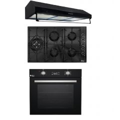 Purity Built-in Electric Oven 60 cm and Hood 90 cm 460 m3/h and Gas Hob 90 cm OPT601EED