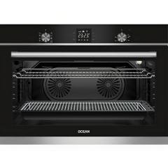Ocean Gas Built-in Oven with Gas Grill 90 Cm Black OGVOF-94-N-RC-TC-SV