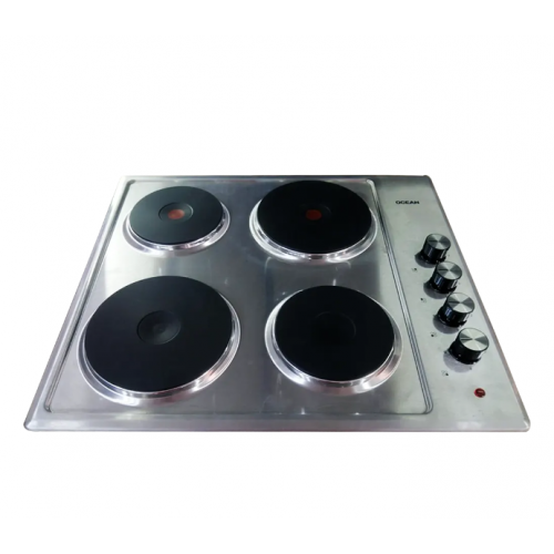 Ocean Built-In Electric Stove 4 Burners 60 Cm Stainless Steel OEHF-64-I