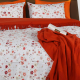 Family Bed Comforter Set Cotton Satin 2 Pieces Multi Color F-40013116