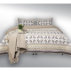 Family Bed Comforter Set Cotton Satin 2 Pieces Multi Color F-47228936
