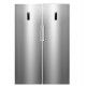 White Whale Twins 655 Liters 24 Feet NoFrost Refridgerator And Freezer Silver Color: WR-3068KSS+WF-3068KSS