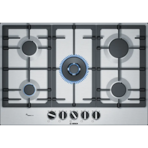 Bosch Built-In Gas Hob 5 Burner 75 cm Stainless Steel PCQ7A5B90