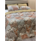 Family Bed Comforter Set Cotton Satin 3 Pieces Multi Color F-43685755