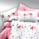 Family Bed Bed Sheet Set Cotton Touch 4 Pieces Multi Color F-40036502