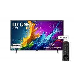 LG 86 Inch LG QNED QNED80T 4K Smart TV AI Magic Remote HDR10 webOS24 86QNED80T6B