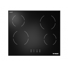 FRESH Electric Built-In Hob 4 Burner 60 cm Black F-9861