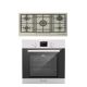 Ecomatic Built-in Gas Oven With Grill and Hob 92 cm 5 Gas Burners G6404TTD