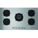 Ecomatic Built-In Hob Stainless Steel 90 cm 5 Burners and Gas oven 60 cm With Gas Grill S903RC