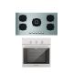 Ecomatic Built-In Hob Stainless Steel 90 cm 5 Burners and Gas oven 60 cm With Gas Grill S903RC