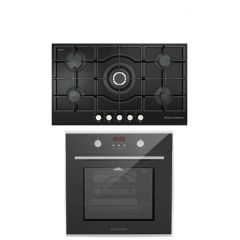 Ecomatic Built-In Crystal Hob 90 cm Gas Oven With Gas Grill 60 cm S927QC