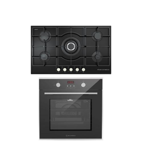 Ecomatic Built-In Crystal Hob 90 cm Gas Oven With Gas Grill 60 cm S927QC