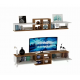 Wood & More TV Unit 180*170*35 cm With Upper Unit TV UNIT-2LC-180