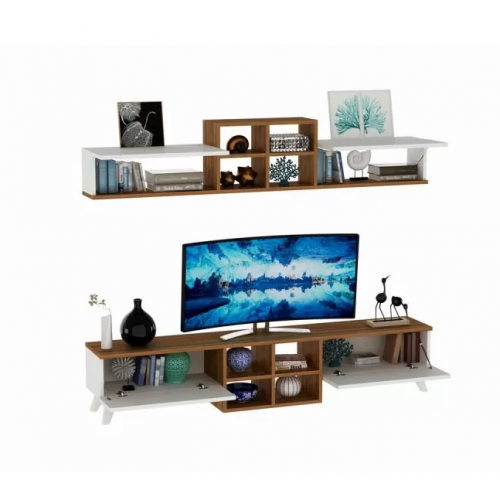 Wood & More TV Unit 180*170*35 cm With Upper Unit TV UNIT-2LC-180