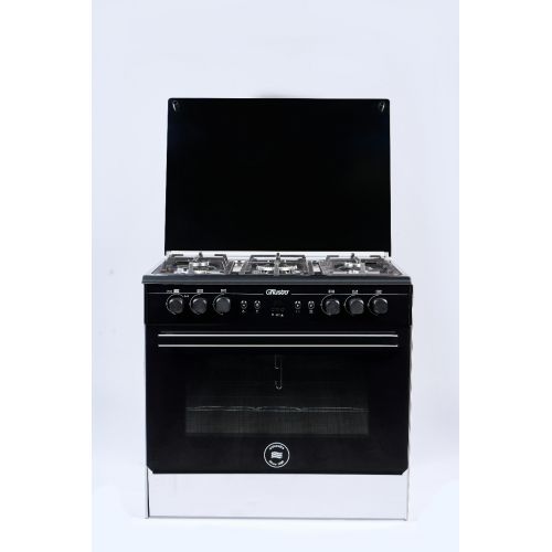 Unionaire Ghusto Cooker 5 Gas Burners Cast Iron 60*80 cm with Fan C68SV-GC-443-IDSOF-GUP-AL