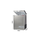 Penguin Chest Freezer Stainless interior 160 litre Silver ES171