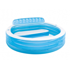 انتكس حمام سباحة بتصميم بدالات قابلة للنفخ لون أزرق IX-57190
