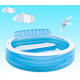 انتكس حمام سباحة بتصميم بدالات قابلة للنفخ لون أزرق IX-57190
