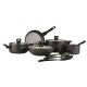 Korkmaz 11 Pcs Cookware Set Black A2681