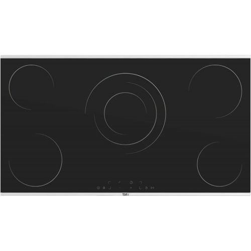 TEVA Built-In Vitroceramic Hob 90 cm 5 Zones Electric Touch Control Black Glass MS293