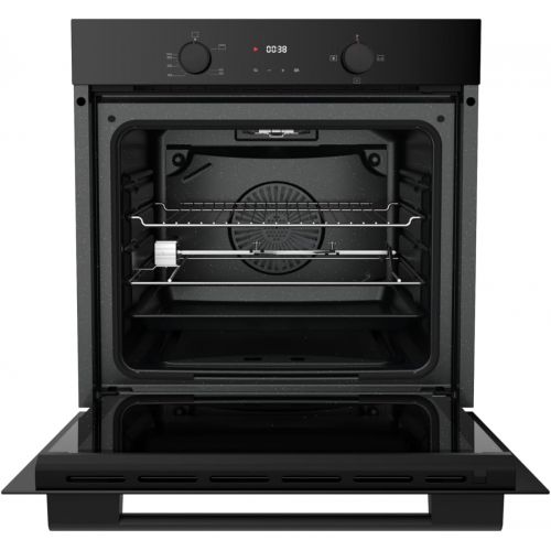 TEVA Built-In Gas Oven 60 cm 82 Litres Digital With Fan Glass Black ‎QGSTL GLASSMN